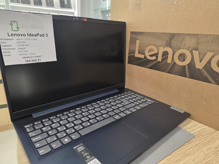 Lenovo IdeaPad 3 Wi-Fi 512 GB 8 GB Ram, 12 hó garancia