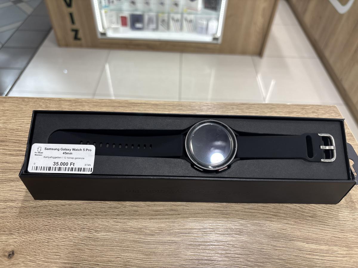 Galaxy Watch 5 pro 45mm Bluetooth, 12 hó garancia