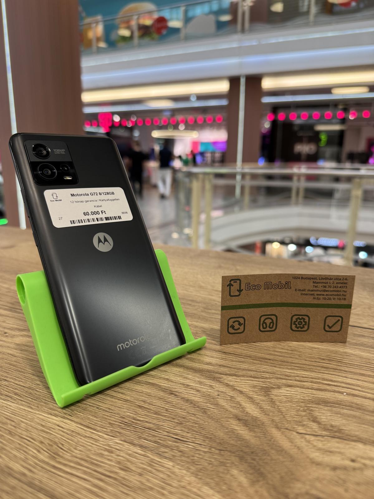 Motorola Moto G72 Kártyafüggetlen 128 GB 8 GB Ram, 12 hó garancia