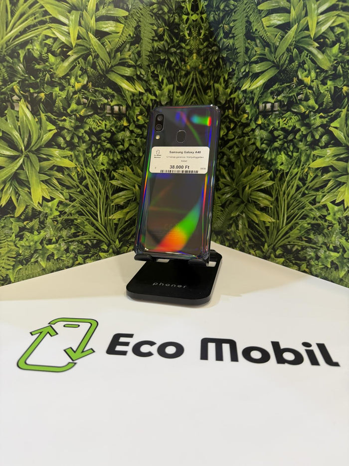 Samsung Galaxy A40 Kártyafüggetlen 64 GB 4 GB Ram, 12 hó garancia